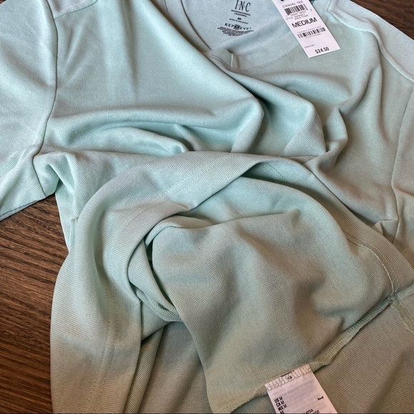 Mens NWT INC thin mesh v neck tee shirt light weight size medium - Picture 6 of 6